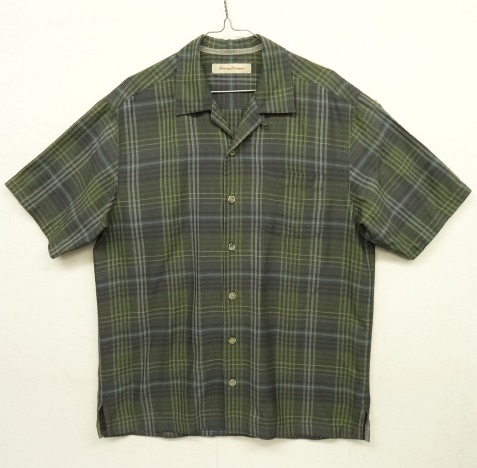 画像: TOMMY BAHAMA シルク 半袖 オープンカラーシャツ チェック柄 (VINTAGE) 「S/S Shirt」 入荷しました。