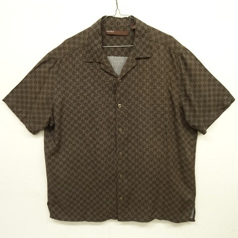 画像: 90'S PERRY ELLIS レーヨン 半袖 オープンカラーシャツ 幾何学柄 (VINTAGE) 「S/S Shirt」 入荷しました。