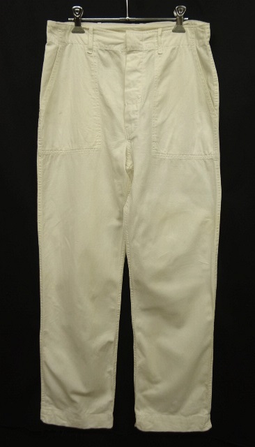 画像: 60'S アメリカ軍 US ARMY "FOODHANDLERS" ミルクパンツ WHITE (VINTAGE) 「Bottoms」 入荷しました。