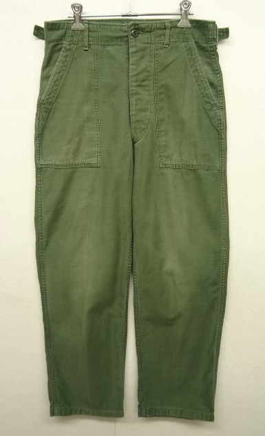 画像: 60'S アメリカ軍 US ARMY "OG107" アジャスター付き コットンサテン ベイカーパンツ (VINTAGE) 「Bottoms」 入荷しました。