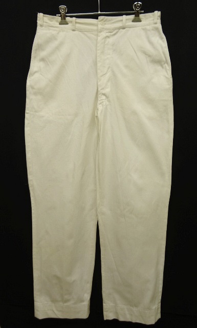 画像: 60'S アメリカ軍 USMC "FOODHANDLERS" コットン100% チノパンツ PATWIN ZIPPER製ブラスジップ (VINTAGE) 「Bottoms」 入荷しました。