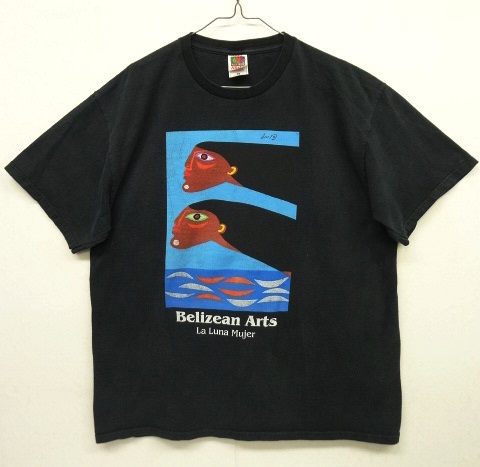 画像: BELIZEAN ARTS "LA LUNA MUJER" 半袖 Tシャツ ブラック (VINTAGE) 「T-Shirt」 入荷しました。