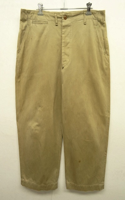 画像: 50'S アメリカ軍 US ARMY "45KHAKI" ボタンフライ チノパンツ (VINTAGE) 「Bottoms」 入荷しました。