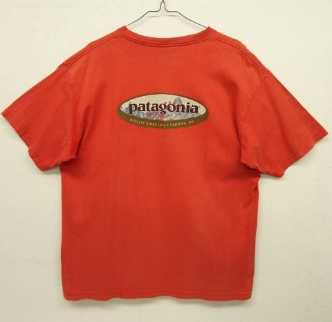 画像: 90'S PATAGONIA 黒タグ バックプリント オーバルロゴ 半袖Tシャツ USA製 (VINTAGE) 「T-Shirt」 入荷しました。