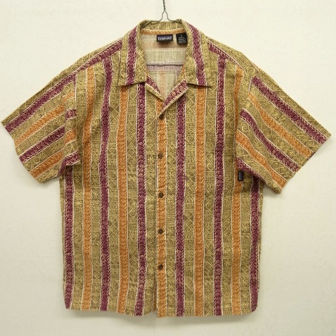 画像: 90'S PATAGONIA 半袖 ボックスシャツ ストライプ総柄 (VINTAGE) 「S/S Shirt」 入荷しました。