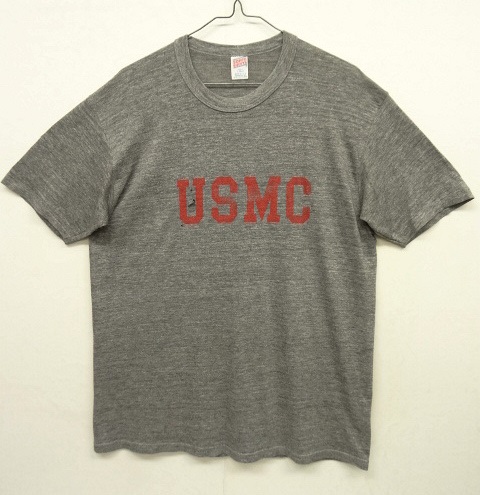 画像: 80'S アメリカ軍 USMC 半袖 Tシャツ ヘザーグレー USA製 (VINTAGE) 「T-Shirt」 入荷しました。