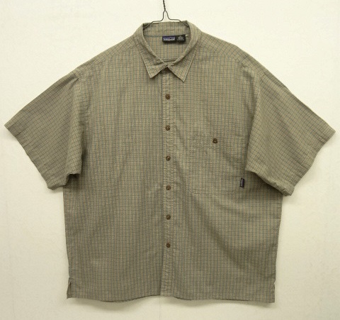 画像: 90'S PATAGONIA 半袖 ボックスシャツ チェック柄 (VINTAGE) 「S/S Shirt」 入荷しました。