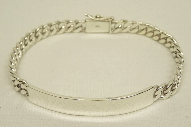 画像: IDプレート チェーンブレスレット "SILVER 925製" シルバー (NEW) 「Accessorie」 入荷しました。