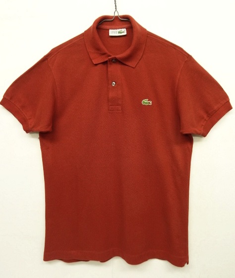 画像: 80'S CHEMISE LACOSTE ポロシャツ レンガ フランス製 (VINTAGE) 「S/S Polo」 入荷しました。