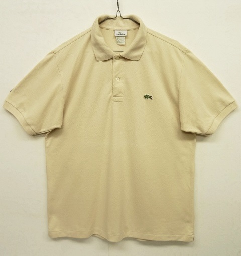 画像: 90'S CHEMISE LACOSTE ポロシャツ ベージュ フランス製 (VINTAGE) 「S/S Polo」 入荷しました。