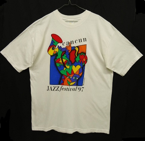 画像: 90'S CANCUN JAZZ FESTIVAL 半袖 Tシャツ ホワイト (VINTAGE) 「T-Shirt」 入荷しました。