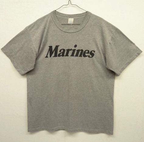 画像: アメリカ軍 US MARINES シングルステッチ 半袖 Tシャツ グレー USA製 (VINTAGE) 「T-Shirt」 入荷しました。