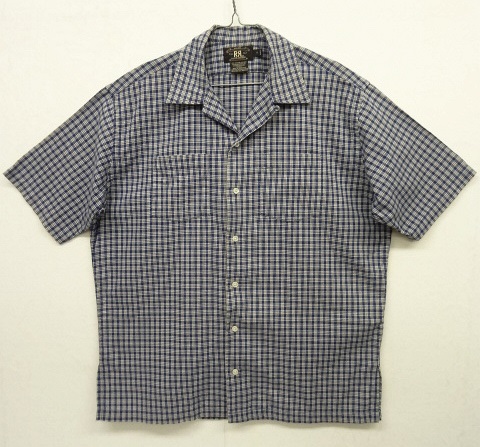 画像: 90'S RRL 三ツ星タグ 半袖 オープンカラーシャツ チェック柄 (VINTAGE) 「S/S Shirt」 入荷しました。