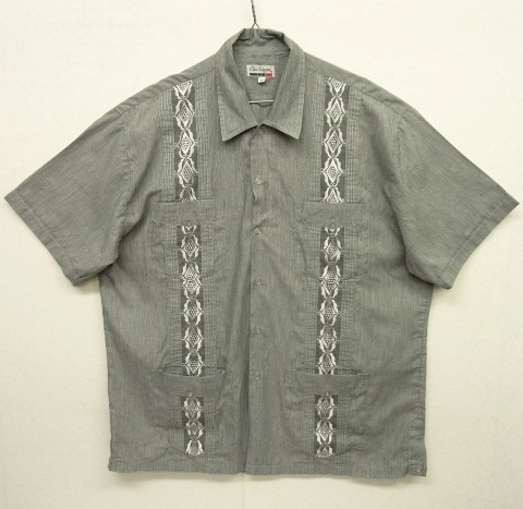 画像: CHIC ELEGANT 半袖 キューバシャツ 後染め ブラック GREY (VINTAGE) 「S/S Shirt」 入荷しました。