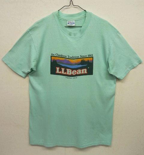 画像: 80'S LL Bean シングルステッチ 半袖 Tシャツ サックスブルー USA製 (VINTAGE) 「T-Shirt」 入荷しました。