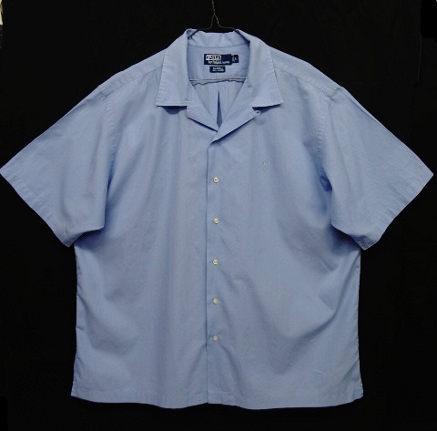 画像: 90'S RALPH LAUREN "CALDWELL" コットン 半袖 オープンカラーシャツ ライトブルー (VINTAGE) 「S/S Shirt」 入荷しました。