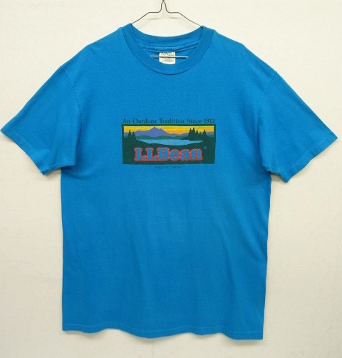 画像: 80'S LL Bean x Hanes シングルステッチ 半袖 Tシャツ ブルー USA製 (VINTAGE) 「T-Shirt」 入荷しました。