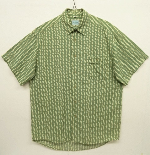 画像: ISLAND 半袖シャツ グリーンベース 変形ドット柄 フランス製 (VINTAGE) 「S/S Shirt」 入荷しました。