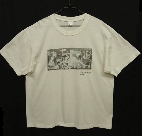 画像: 13'S PABLO PICASSO "GUERNICA" 半袖 Tシャツ ホワイト (VINTAGE) 「T-Shirt」 入荷しました。