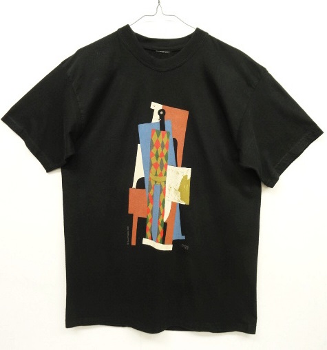 画像: 00'S PABLO PICASSO "HARLEQUIN 1915 " 半袖 Tシャツブラック (VINTAGE) 「T-Shirt」 入荷しました。