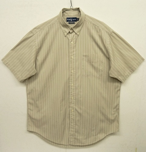 画像: 90'S RALPH LAUREN "CLASSIC FIT" コットン 半袖 BDシャツ ストライプ柄 (VINTAGE) 「S/S Shirt」 入荷しました。
