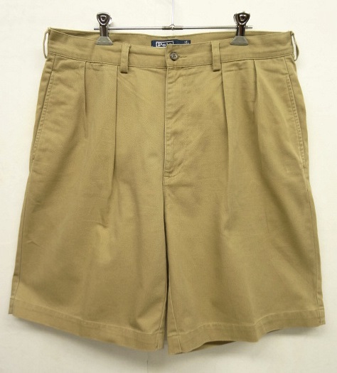 画像: 90'S RALPH LAUREN "TYLER SHORT" ツープリーツ チノショーツ タン (VINTAGE) 「Shorts」 入荷しました。