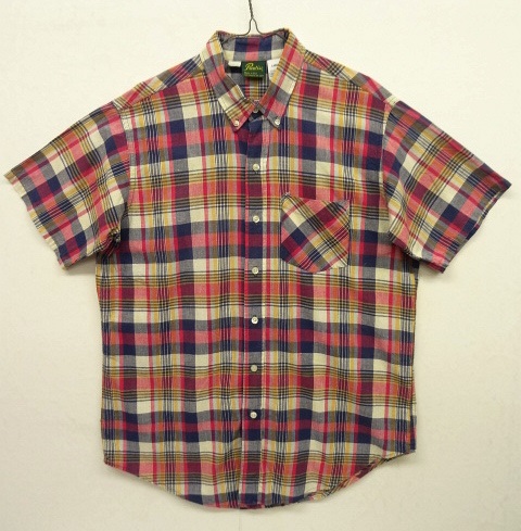 画像: 80'S PRENTISS マドラスチェック 半袖 BDシャツ USA製 (VINTAGE) 「S/S Shirt」 入荷しました。