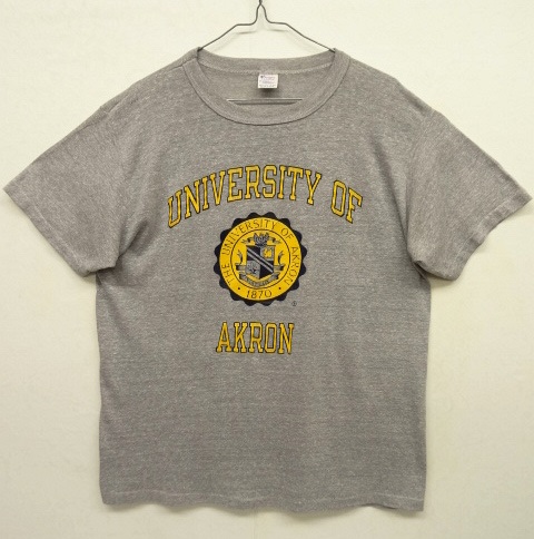 画像: 80'S CHAMPION "UNIVERSITY OF AKRON" トリコタグ Tシャツ 杢グレー USA製 (VINTAGE) 「T-Shirt」 入荷しました。