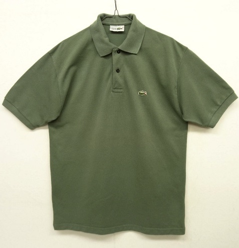 画像: 80'S CHEMISE LACOSTE ポロシャツ カーキ フランス製 (VINTAGE) 「S/S Polo」 入荷しました。