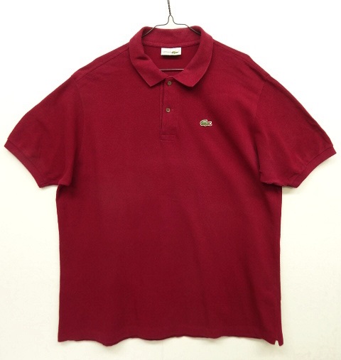 画像: 80'S CHEMISE LACOSTE ポロシャツ ワインレッド フランス製 (VINTAGE) 「S/S Polo」 入荷しました。