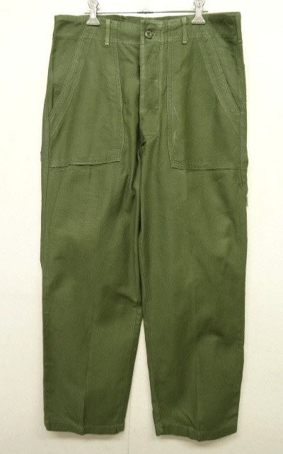 画像: 60'S アメリカ軍 US ARMY "OG107" コットンサテン ベイカーパンツ W34L31 (VINTAGE) 「Bottoms」 入荷しました。