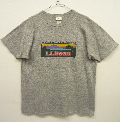 画像: 80'S LL Bean シングルステッチ 88/12 半袖 Tシャツ ヘザーグレー USA製 (VINTAGE) 「T-Shirt」 入荷しました。