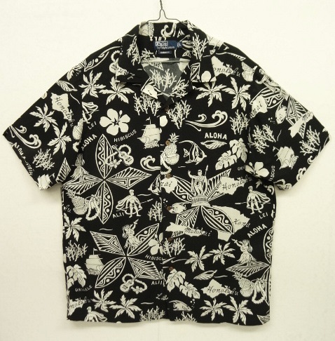 画像: 90'S RALPH LAUREN "CLASSIC FIT" レーヨン 半袖 オープンカラー アロハシャツ (VINTAGE) 「S/S Shirt」 入荷しました。