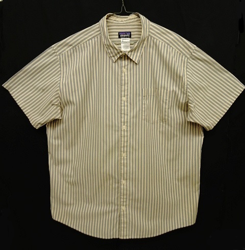 画像: PATAGONIA 半袖 シャツ ブルー/ナチュラル ストライプ柄 (USED) 「S/S Shirt」 入荷しました。