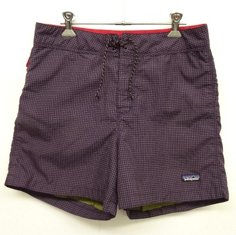 画像: 90'S PATAGONIA アルパイン柄 ナイロン ボードショーツ パープルチェック (VINTAGE) 「Shorts」 入荷しました。