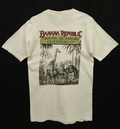 画像: 80'S BANANA REPUBLIC "アニマルプリント" ポケット付き Tシャツ (VINTAGE) 「T-Shirt」 入荷しました。