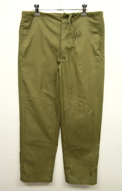 画像: 80'S ルーマニア軍 ドローコード付き イージーチノパンツ OLIVE (DEADSTOCK) 「Bottoms」 入荷しました。