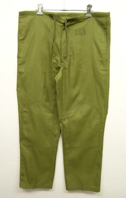 画像: 80'S ルーマニア軍 ドローコード付き イージーチノパンツ OLIVE (DEADSTOCK) 「Bottoms」 入荷しました。