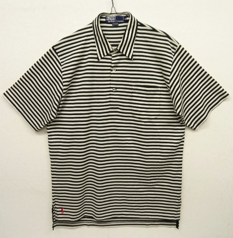 画像: 90'S RALPH LAUREN ポケット付き 半袖 ポロシャツ ボーダー柄 (DEADSTOCK) 「S/S Polo」 入荷しました。