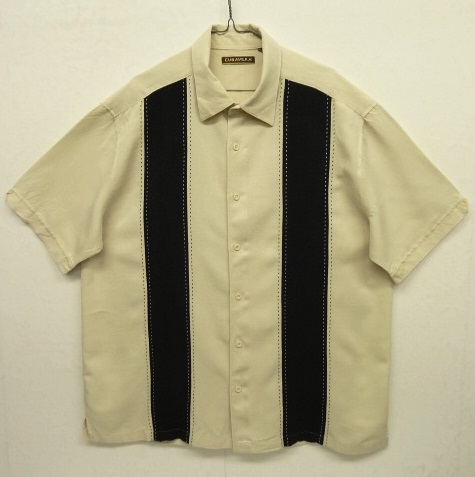 画像: CUBAVERA フロント切り替え レーヨン 半袖 シャツ ナチュラル/ブラック (VINTAGE) 「S/S Shirt」 入荷しました。