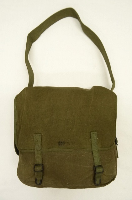 画像: 50'S フランス軍 リネン ショルダーバッグ OLIVE (DEADSTOCK) 「Bag」 入荷しました。
