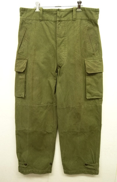画像: 50'S フランス軍 M47 フィールドパンツ 前期型 OLIVE サイズ35 (VINTAGE) 「Bottoms」 入荷しました。