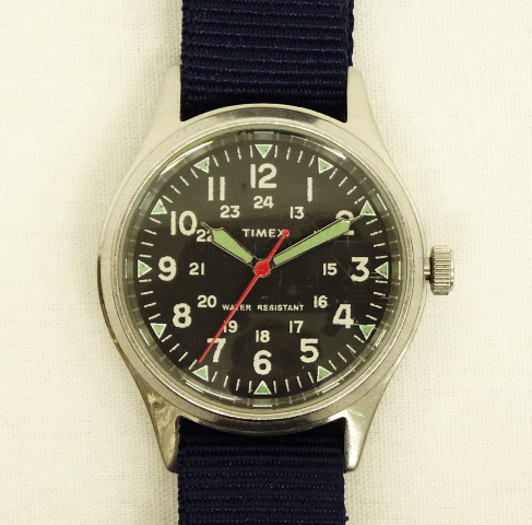 画像: J.CREW x TIMEX フィールドウォッチ ブラック/ネイビーベルト (USED) 「Accessorie」 入荷しました。