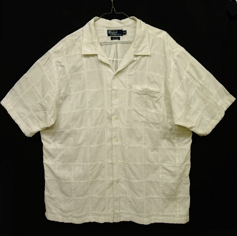 画像: 90'S RALPH LAUREN "CALDWELL" コットン 半袖 オープンカラーシャツ パッチワーク (VINTAGE) 「S/S Shirt」 入荷しました。