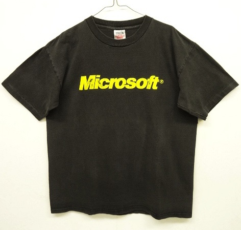 画像: 90'S MICROSOFT シングルステッチ 半袖 Tシャツ BLACK USA製 (VINTAGE) 「T-Shirt」 入荷しました。
