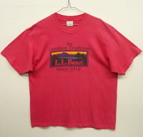 画像: 80'S LL Bean シングルステッチ 半袖 Tシャツ レッド USA製 (VINTAGE) 「T-Shirt」 入荷しました。