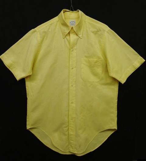 画像: 70'S BROOKS BROTHERS "6ボタン" オックスフォード BDシャツ イエロー USA製 (VINTAGE) 「S/S Shirt」 入荷しました。