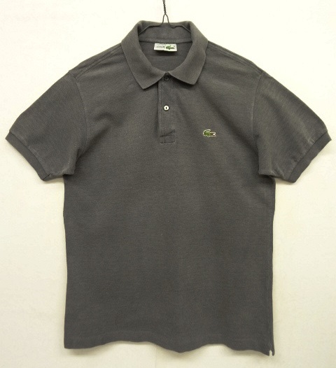 画像: 80'S CHEMISE LACOSTE ポロシャツ ダークグレー フランス製 (VINTAGE) 「S/S Polo」 入荷しました。