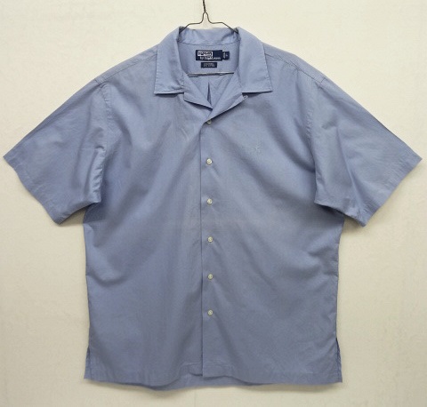 画像: 90'S RALPH LAUREN "CALDWELL" コットン 半袖 オープンカラーシャツ ライトブルー (VINTAGE) 「S/S Shirt」 入荷しました。