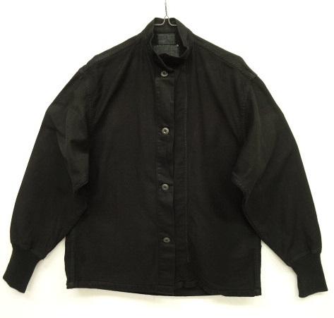 画像: 70'S アメリカ軍 US ARMY ケミカルプロテクティブ リブ付き スタンドカラーシャツ ブラック (VINTAGE) 「L/S Shirt」 入荷しました。